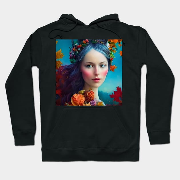 Autumn Goddess #4 Hoodie by Prilidiarts